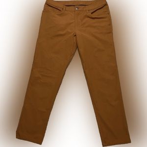Men’s Lululemon Copper Brown ABC Slim Fit Pant Size 32.  34L